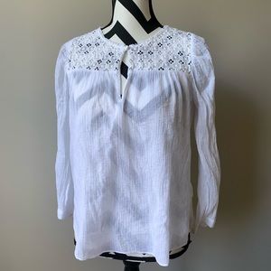 White j. crew blouse